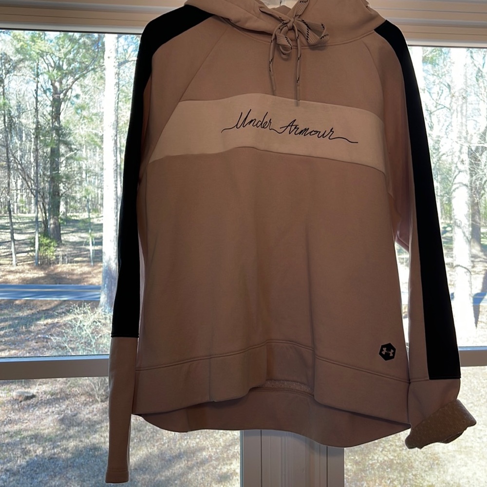 Blush colored Under Armour hoodie
